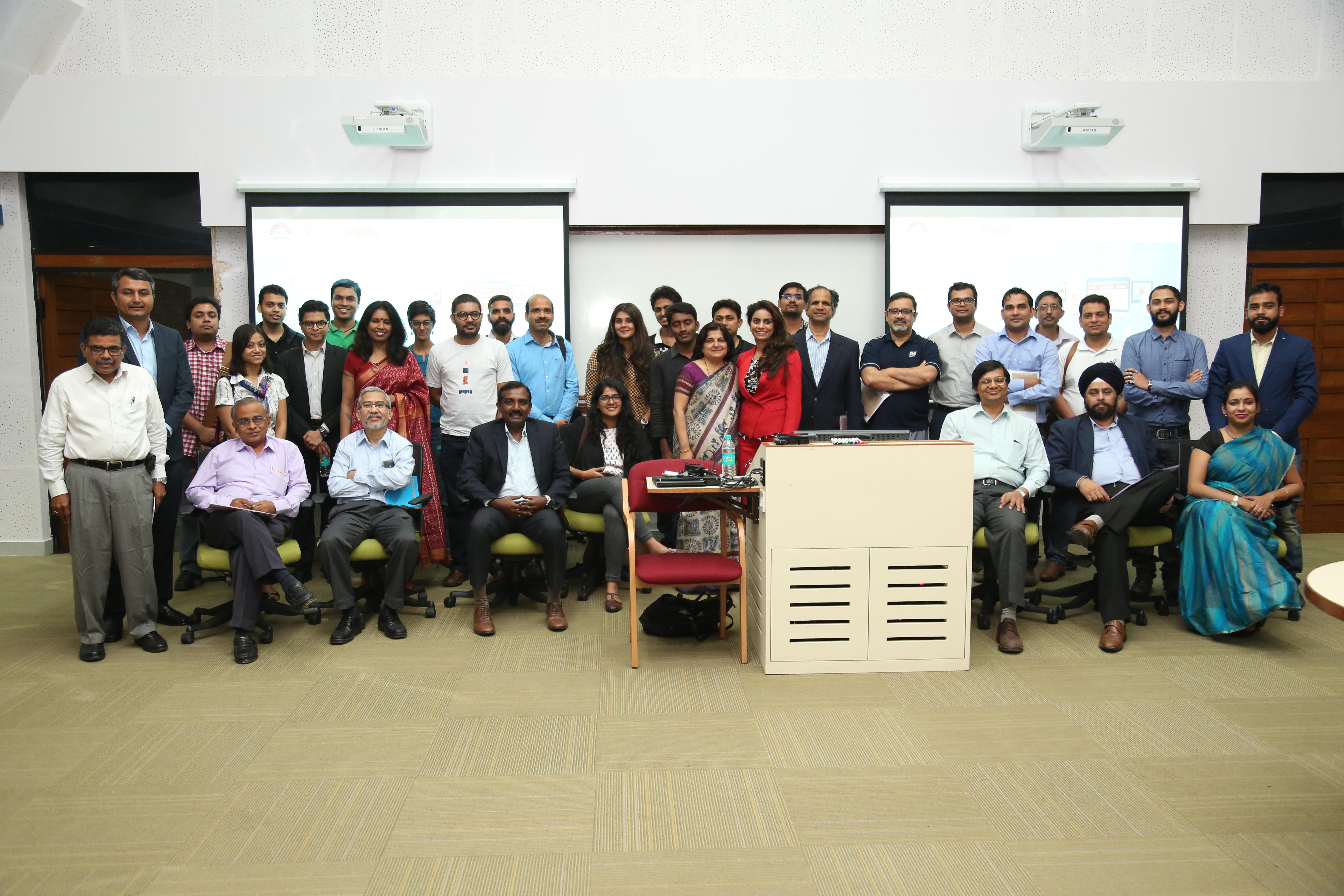 People attending round table discussion on businesses using innovation to their advantage at the cost of Right to Privacy, Bangalore