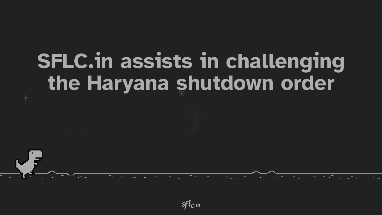 SFLC.in assits in challenging the haryana shutdowns order