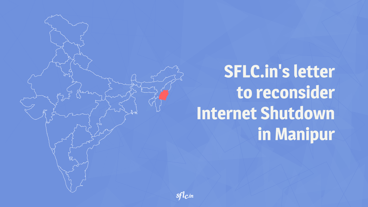 SFLC.in's Letter to Reconsider Internet Shutdown in Manipur